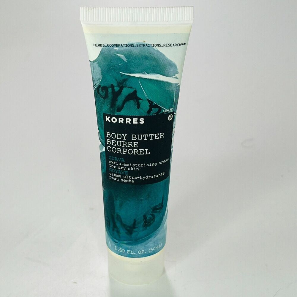 Korres Body Butter Cream Moisturizer Guava Travel 1.69 oz 50ml Sealed New
